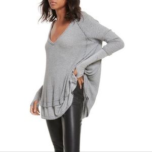 We the Free thermal waffle knit sweater